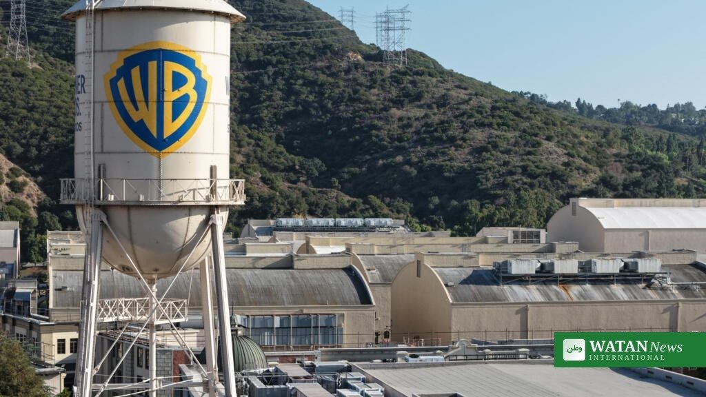 Warner Bros. water tower in Burbank as Paramount Warner Bros Discovery merger clears final legal hurdle