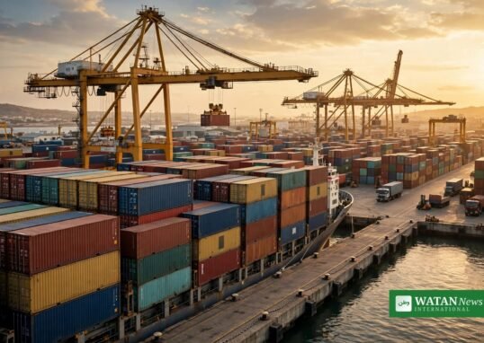 Container ship at seaport — Pakistan forms working group to boost global exports