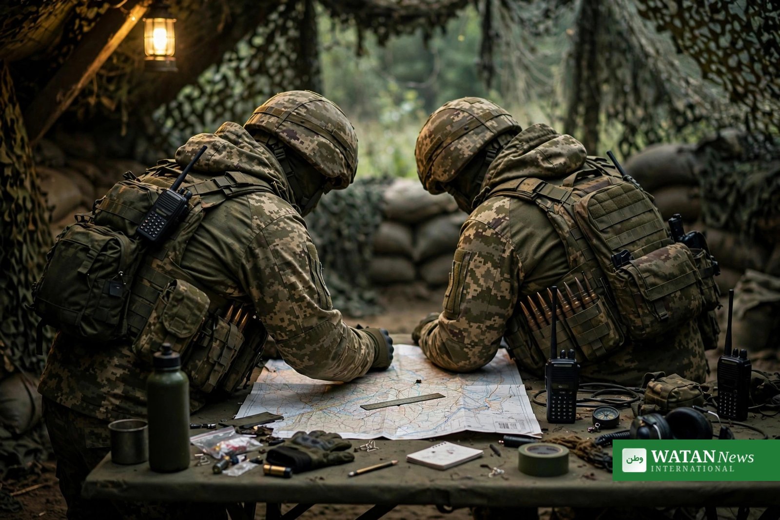Russia strikes Ukraine — Ukrainian soldiers at a frontline command post in eastern Ukraine