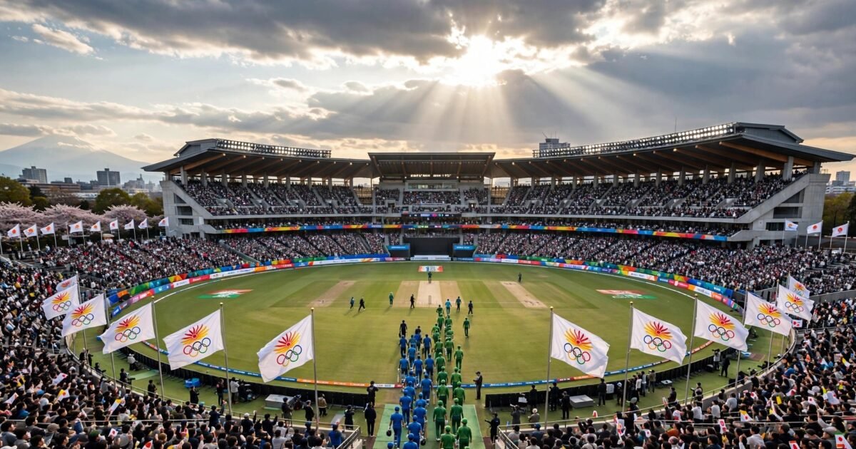 India Pakistan Asian Games cricket final: India and Pakistan teams walk out at the stadium in Japan