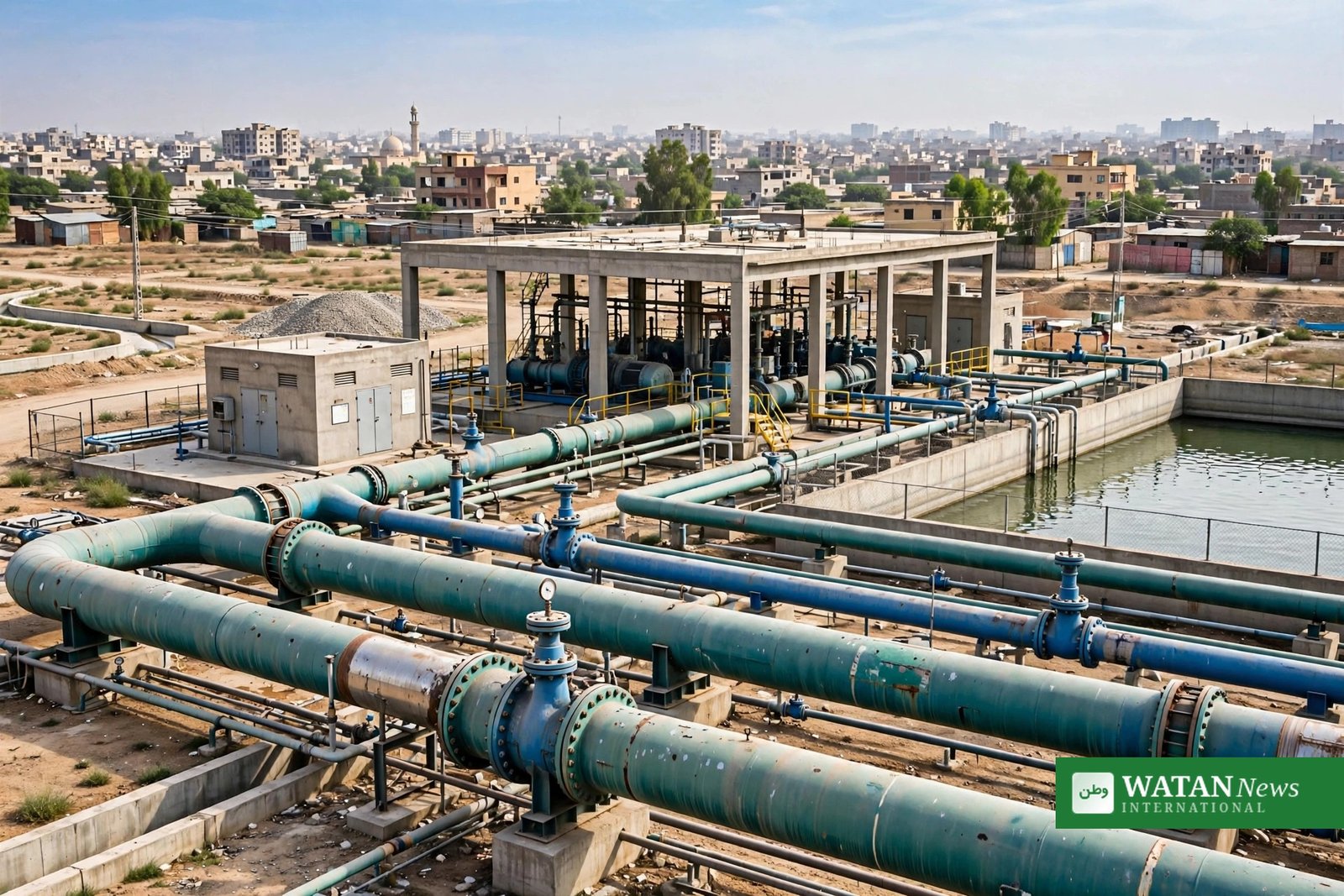 WASA recovery drive Rawalpindi: municipal water supply pipelines and pumping station (symbolic image)