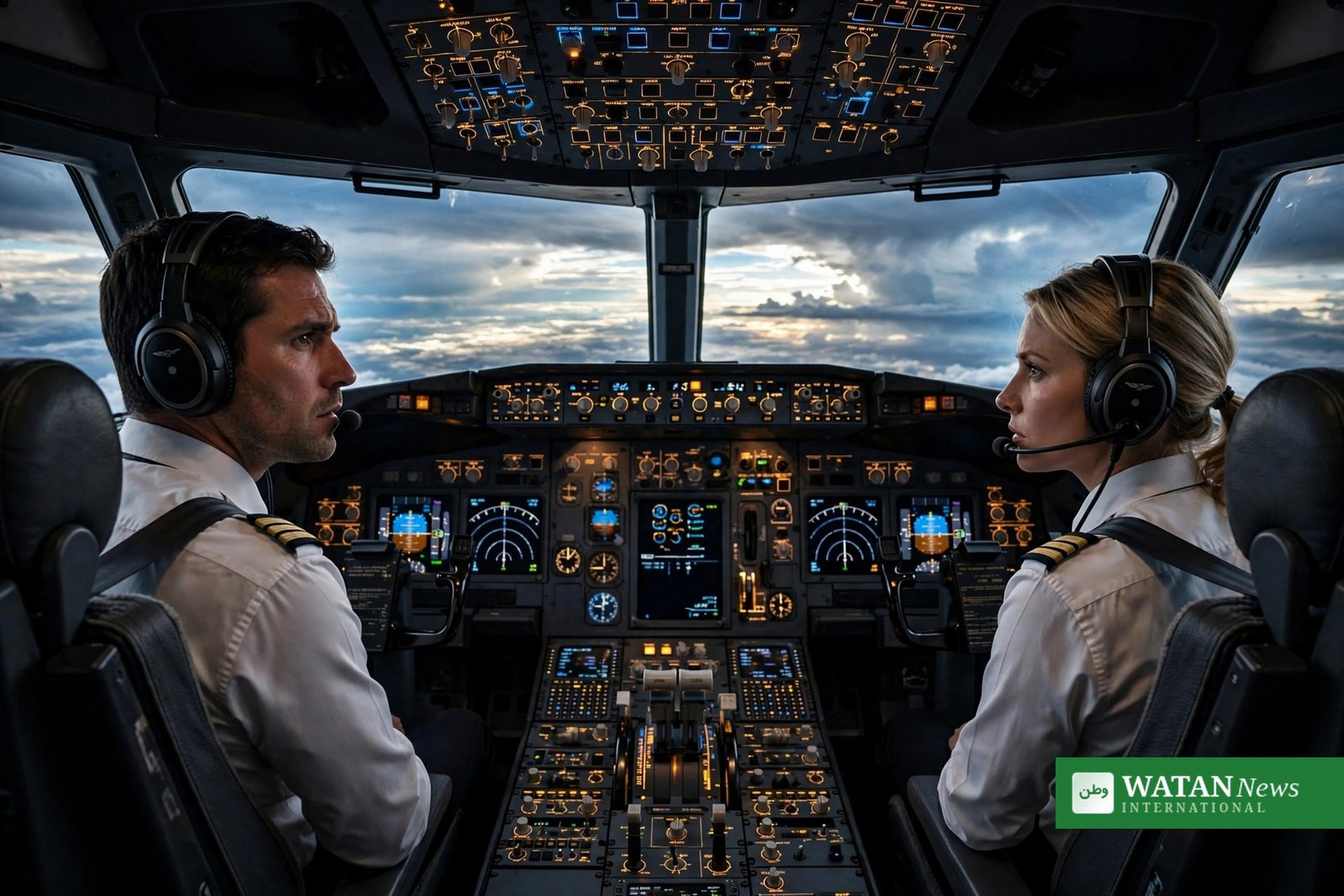 FlyDubai cockpit attack — inside an airline cockpit where the pilots control the aircraft