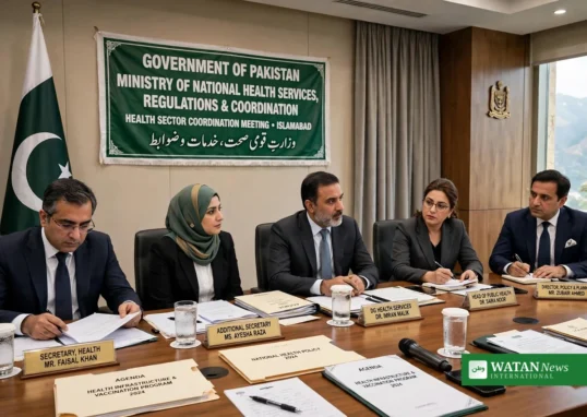 Global Fund Pakistan meeting with Federal Health Minister Syed Mustafa Kamal in Islamabad
