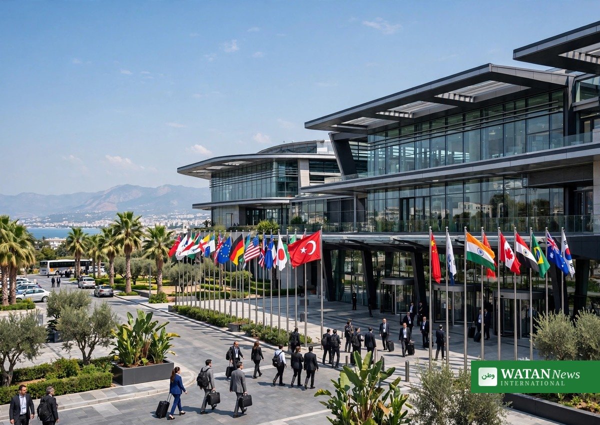 Konferencecenter i Antalya forberedt til COP31-presseakkreditering og klimatopm&oslash;de