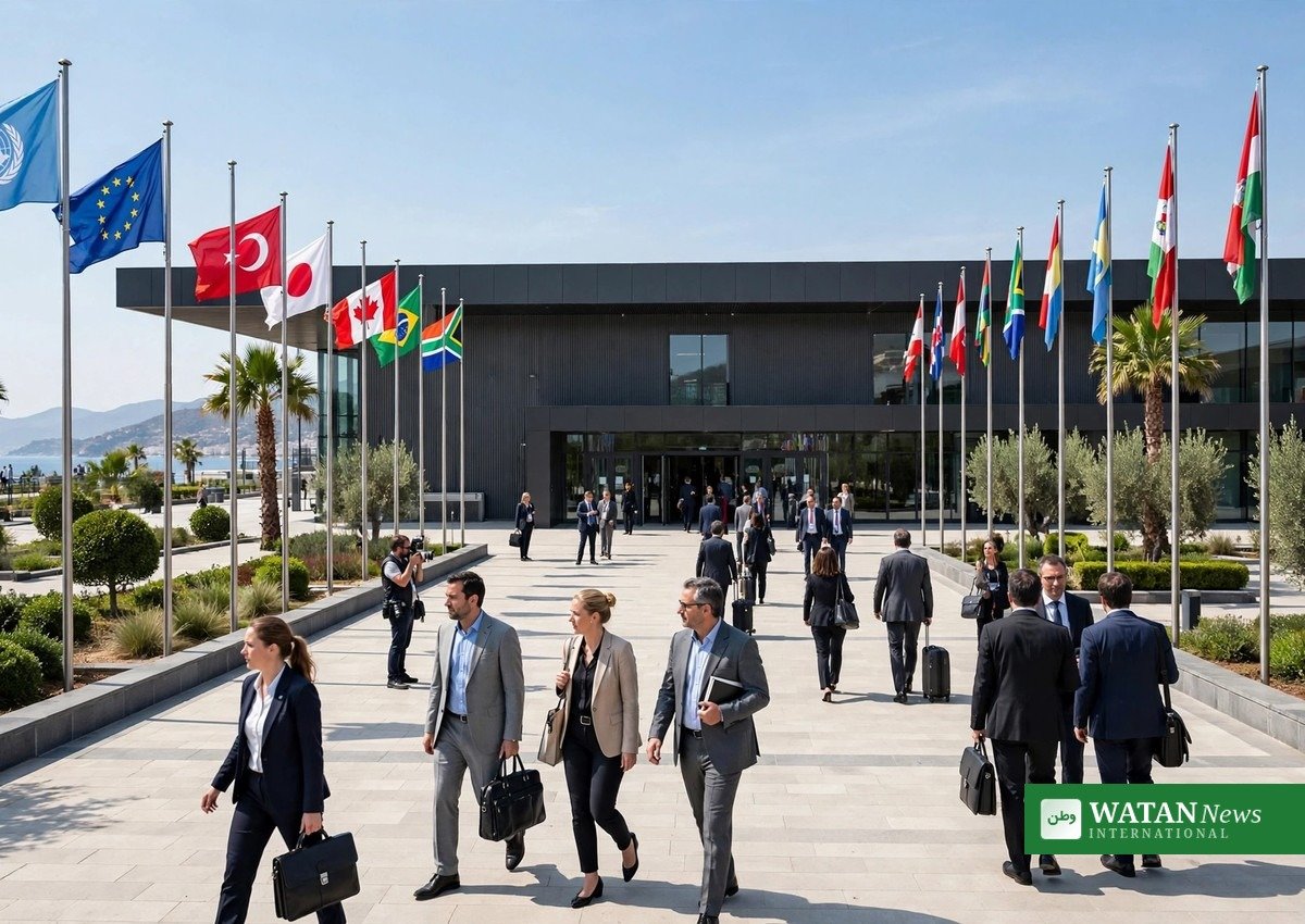 COP31 tilmelding: delegerede ankommer til konferencecentret i Antalya