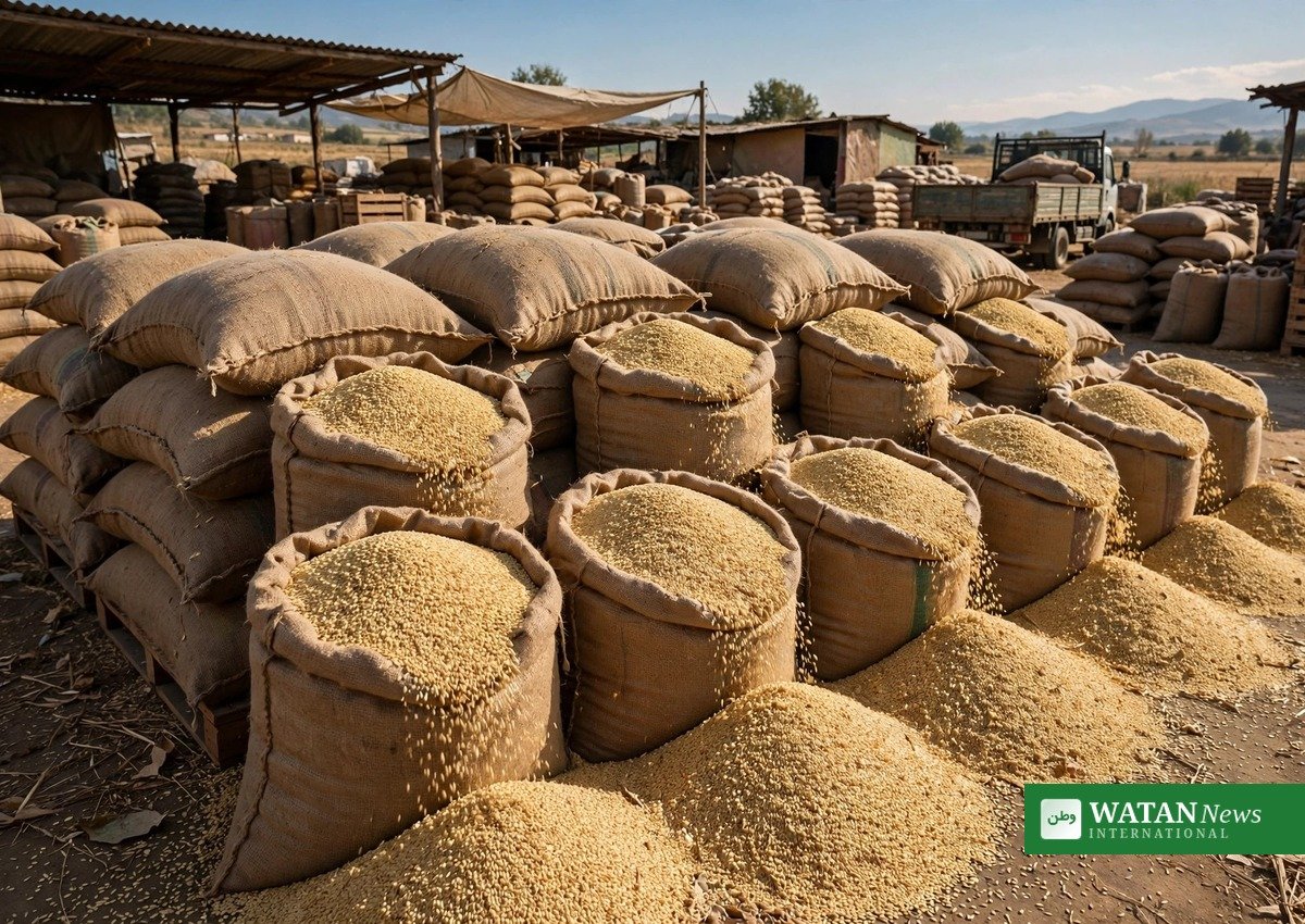 Sacks of sesame seeds ready for export - Pakistan exports to China 2026: sesame seeds up 86.90 percent