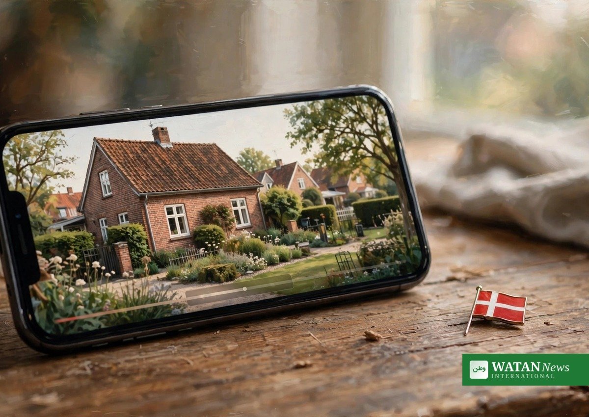 Politianmeldelse af Sikandar Siddique: video fra huset i Herlev vist på en smartphone (illustrationsfoto)