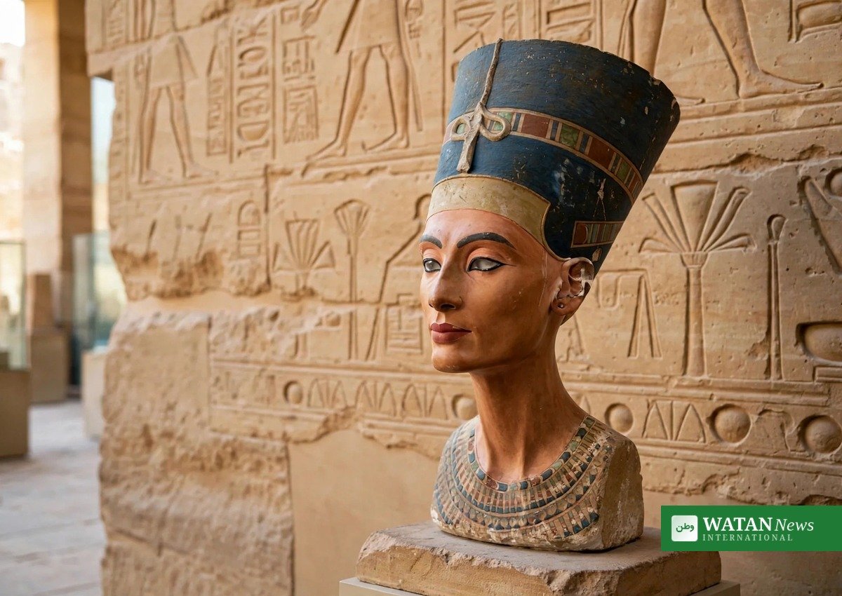 Bust of Queen Nefertiti: the Cairo mural controversy centred on dark-skinned depictions of Nefertiti and Tutankhamun