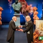 Nobel medal presented at the Nobel Prize award ceremony in Stockholm