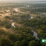 Congo-bassinets regnskov og flod i Republikken Congo