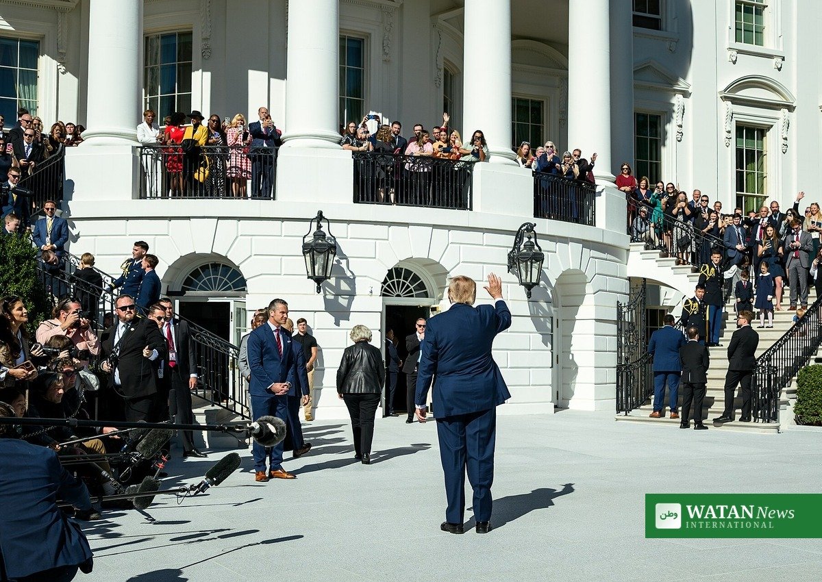 US President Donald Trump at the White House