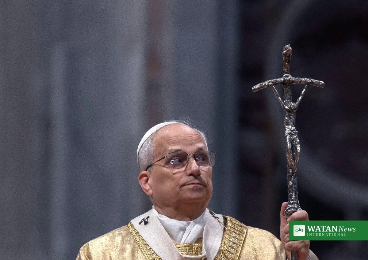 Pope Leo XIV during a Vatican ceremony before his Gemelli hospital admission for lung surgery
