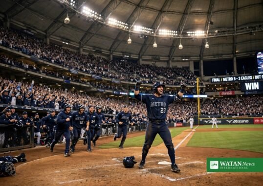 Rays Brewers Game 4 walk-off celebration at Tropicana Field