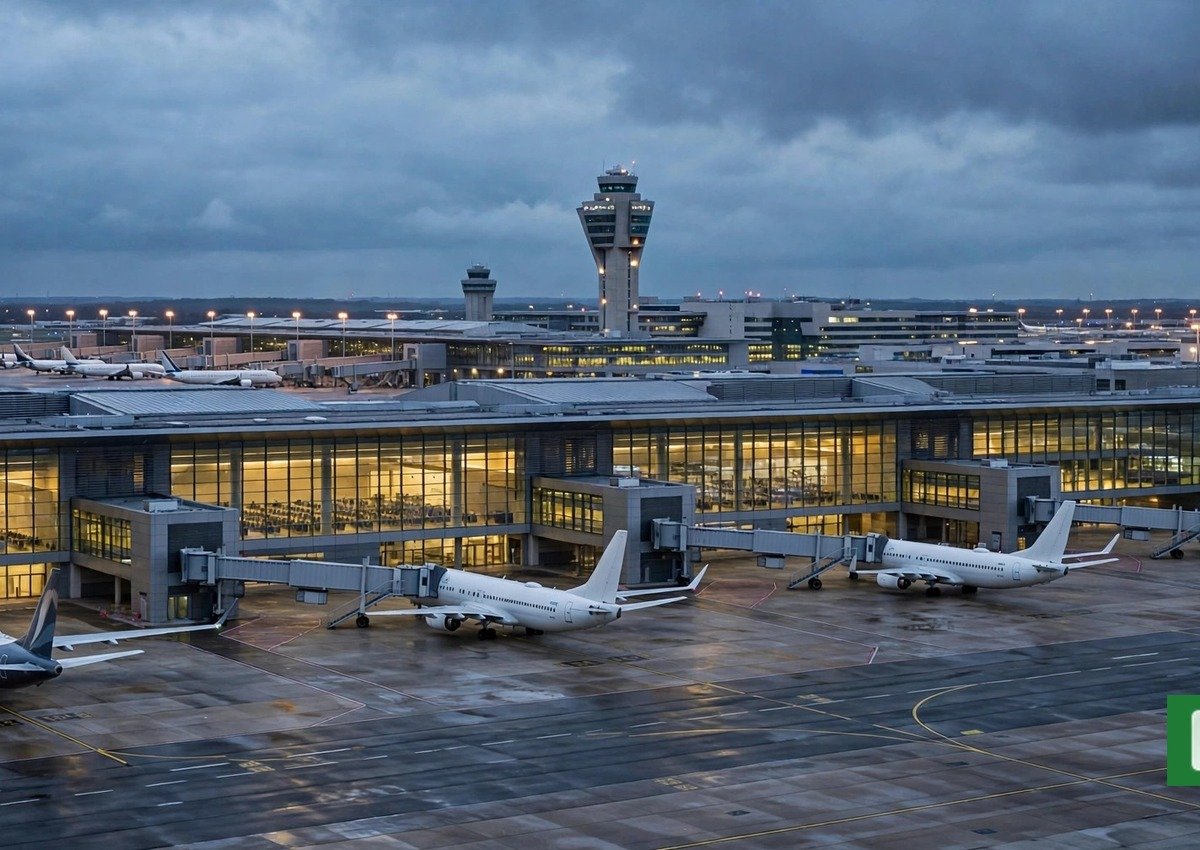 Riyadh airport flights — aircraft parked at King Khalid International Airport after reopening