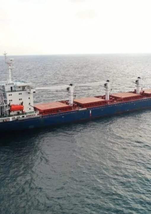Romanian waters ship attack on Turkish-owned grain ship in the Black Sea