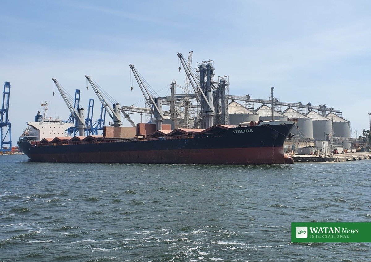 Romanian waters ship attack: cargo ship at the Port of Constanta, Romania