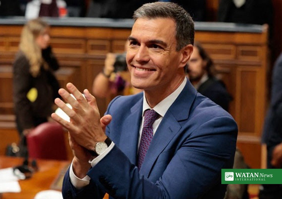 Pedro Sánchez in Spain's parliament after calling a snap election