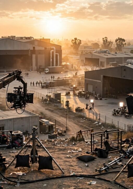 پنجاب فلم سٹی کے جدید فلم اسٹوڈیو کمپلیکس کی تصویر