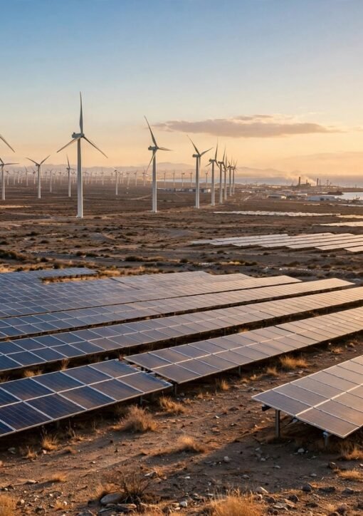 Whyalla vedvarende energi: vindmøller og solpaneler i Sydaustraliens Upper Spencer Gulf-region