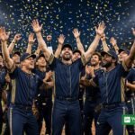 Milwaukee Brewers celebrate their World Series 2026 berth after sweeping the Dodgers.