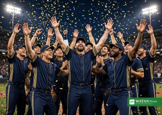 Milwaukee Brewers celebrate their World Series 2026 berth after sweeping the Dodgers.
