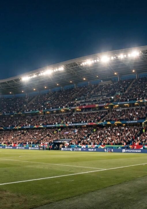 Cristiano Ronaldo 30-day suspension Portugal football stadium at night