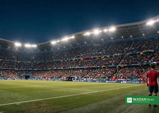 Cristiano Ronaldo 30-day suspension Portugal football stadium at night