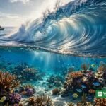 CNN Call to Earth Day 2026 Think Blue ocean wave over coral reef