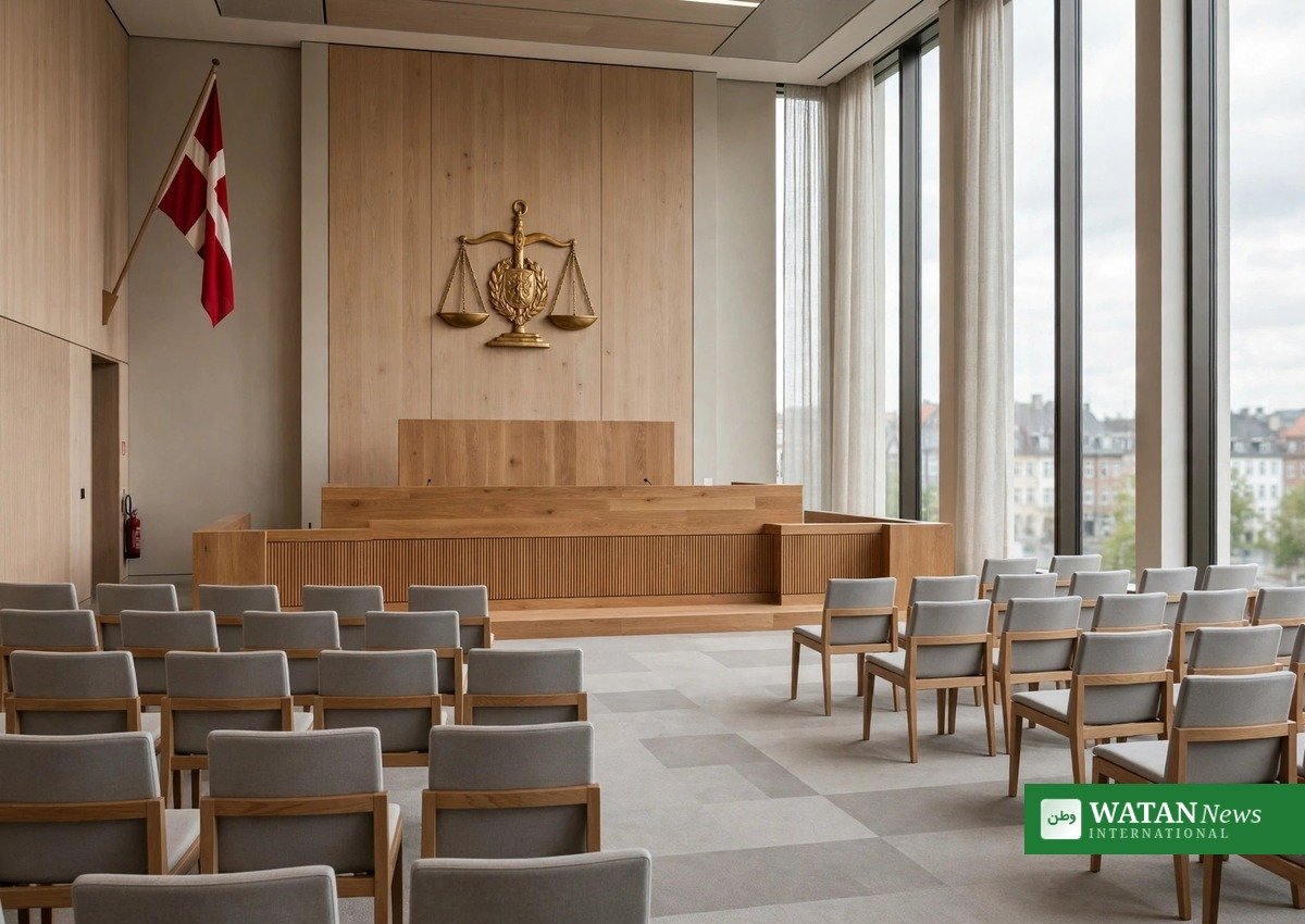 Dansk retssal med Dannebrog – debat om Radikale Venstres tørklædeforbud for anklagere