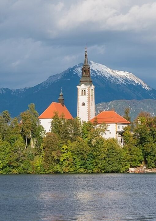 Panoramic view of Lake Bled, Slovenia