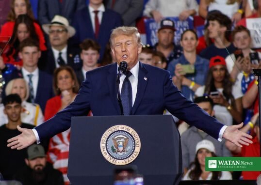 Donald Trump speaks at a rally — Trump Nobel Peace Prize reaction