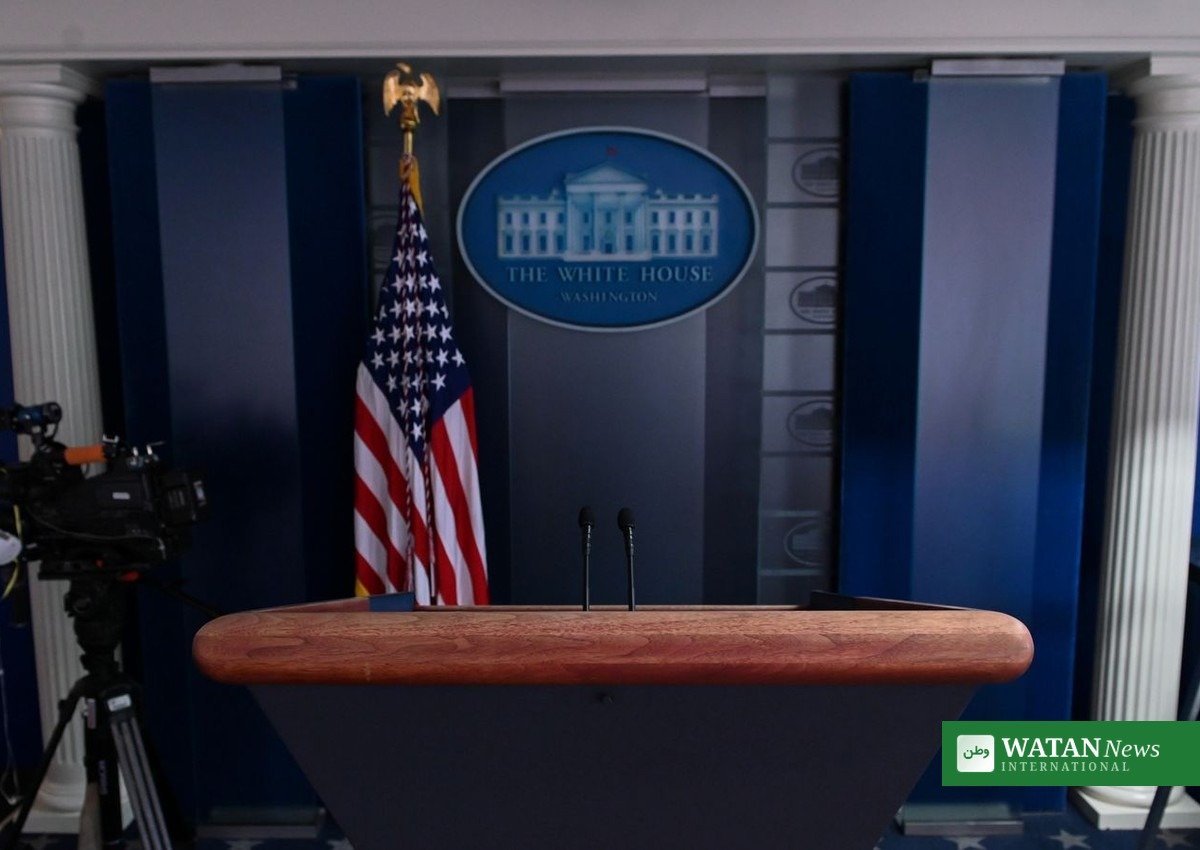 Katie Zacharia press secretary: vacant White House briefing room podium