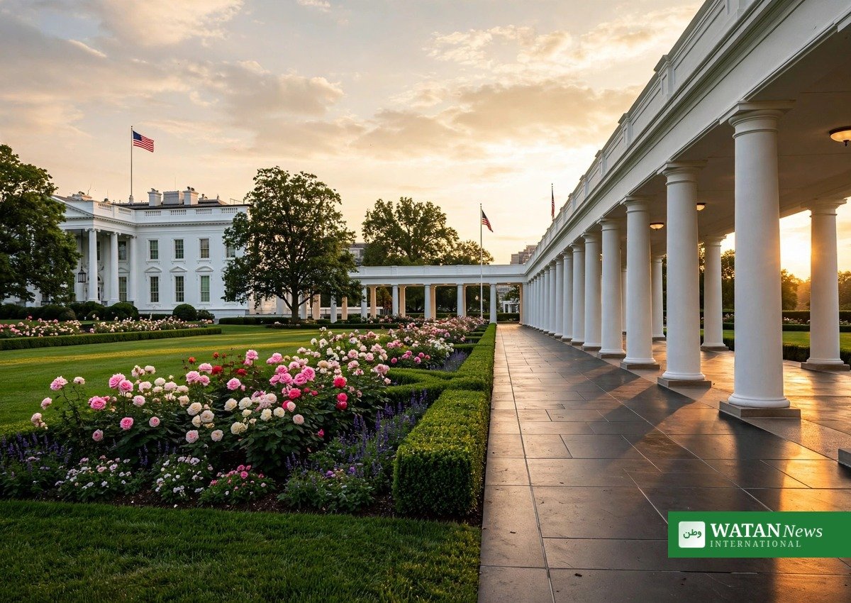 Trump Det Hvide Hus live opdatering: Rosenhaven ved Det Hvide Hus under ombygningen