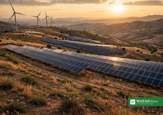 Türkiye renewable energy solar panels wind turbines Anatolian hills