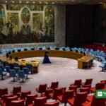 United Nations Security Council chamber in New York, home of the UN veto debate