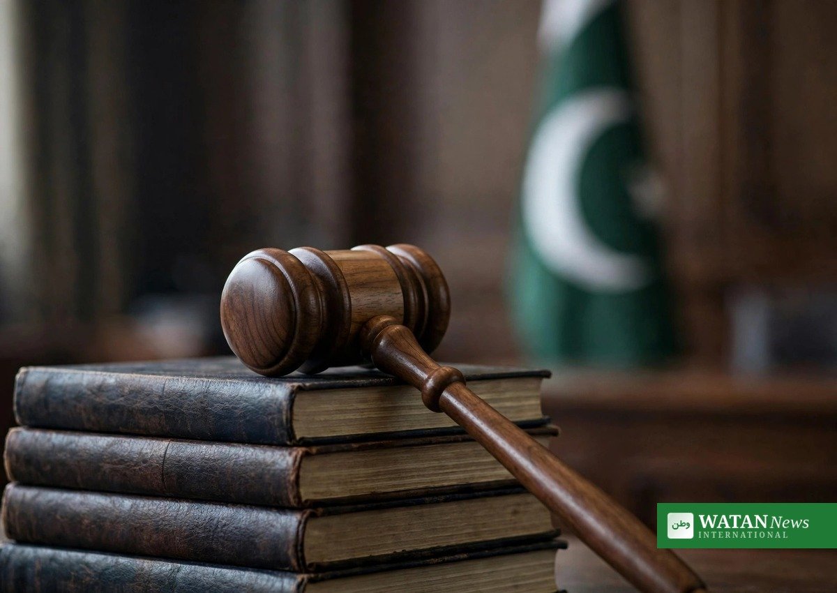 قانون کی کتابوں اور ہتھوڑے کی علامتی تصویر — گورنر راج ایمرجنسی کیس کی خبر