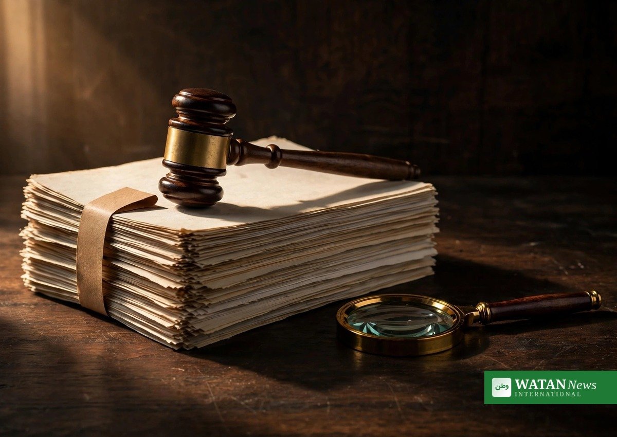 میر رضا کیس کی فائل اور عدالتی تحقیقات کی علامتی تصویر