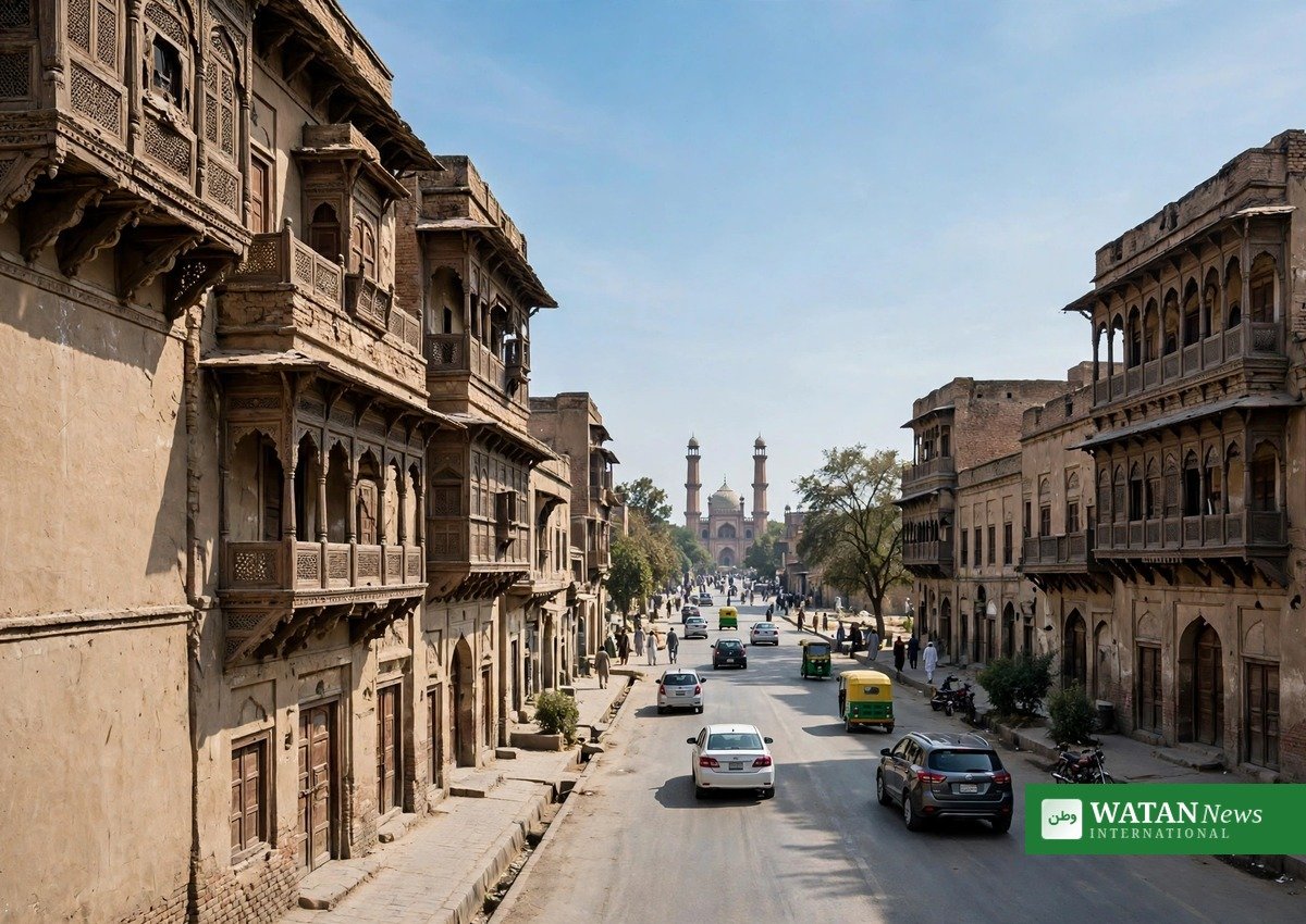 پشاور شہر کی ایک سڑک کی علامتی تصویر
