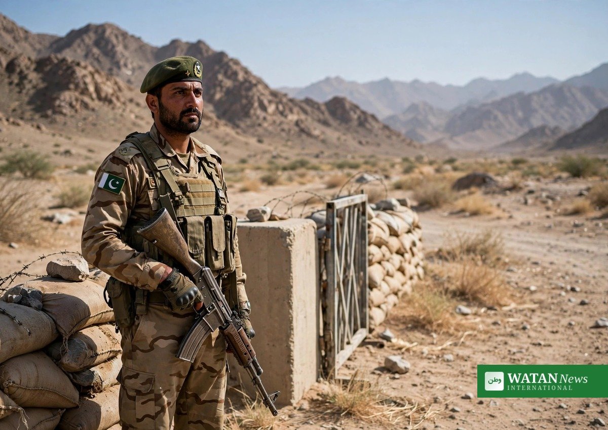 خاران میں چیک پوسٹ پر تعینات سیکیورٹی اہلکار