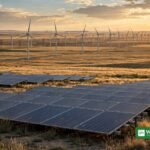 Wind turbines and solar panels in the United States renewable energy landscape