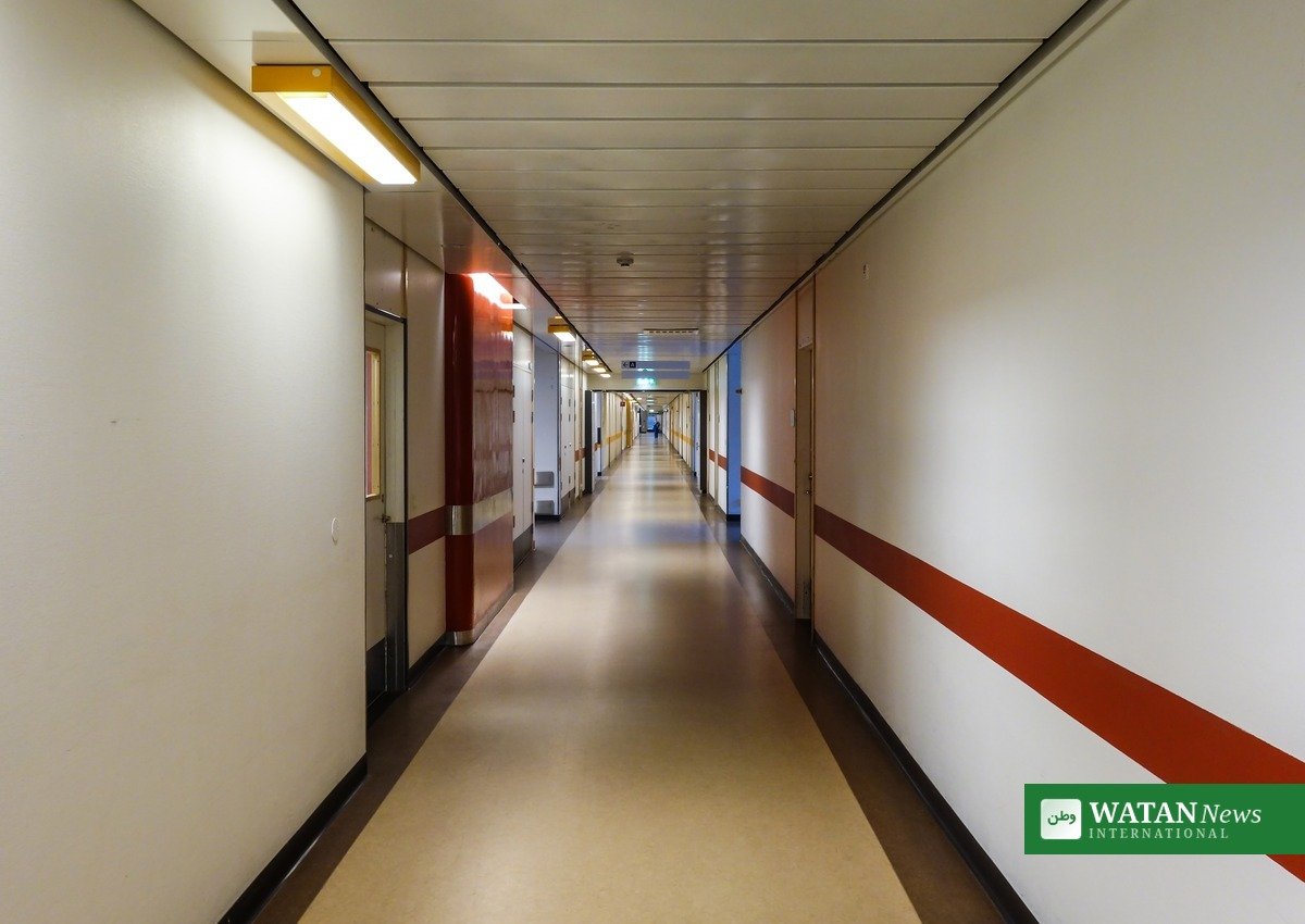 A hospital corridor