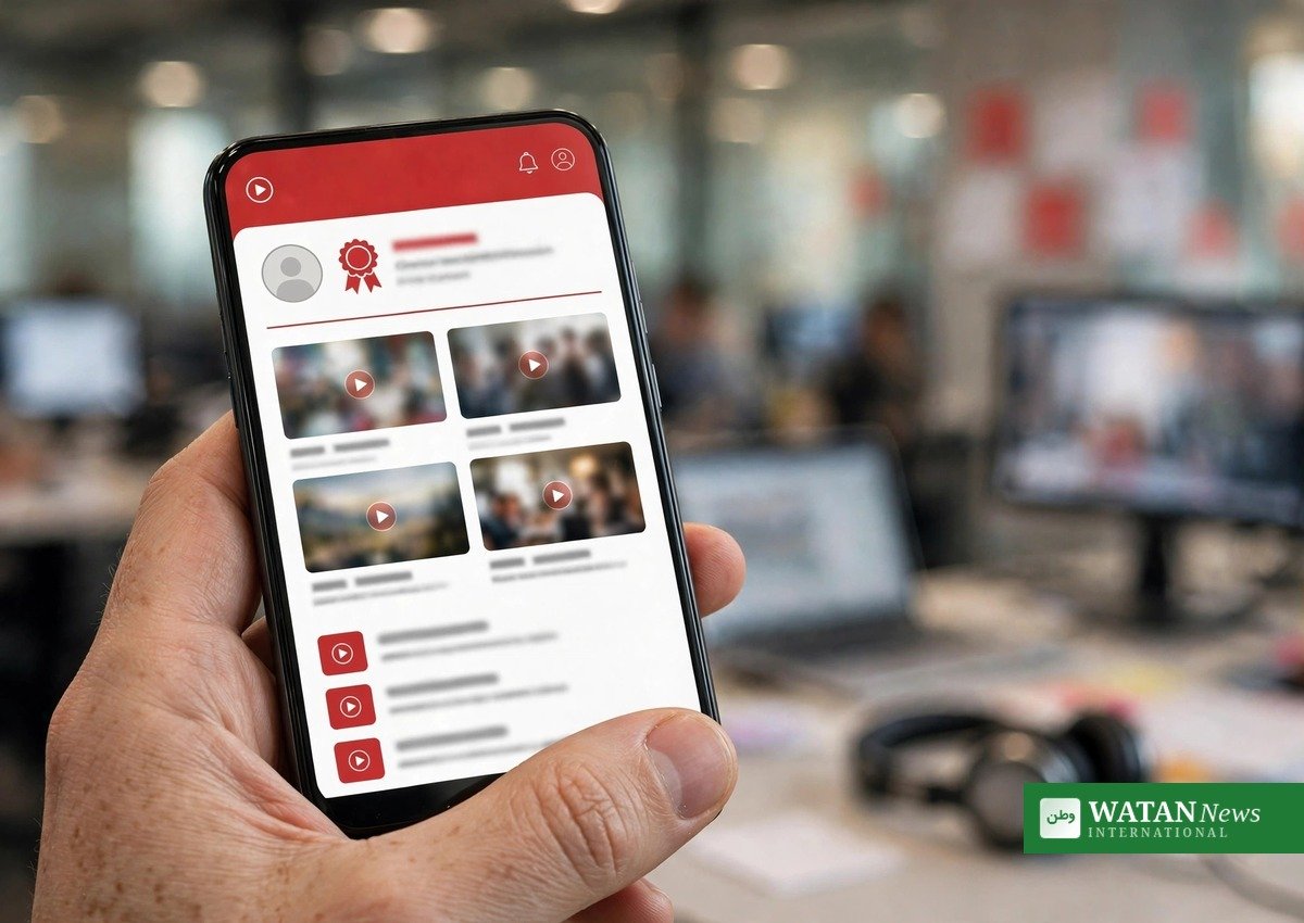 YouTube newsroom tools — Channel Memberships hub on a smartphone