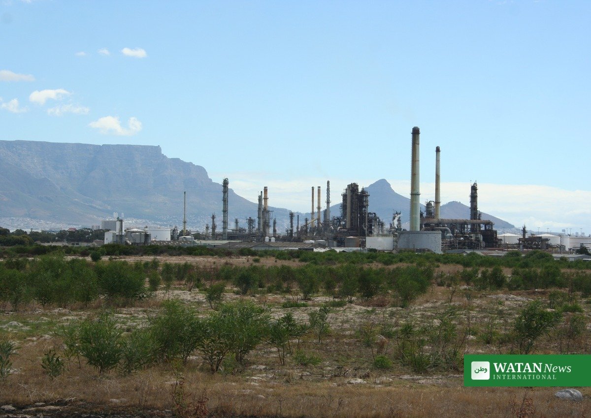 An oil refinery; the Zelenskiy energy truce offer would halt Ukrainian strikes on such facilities